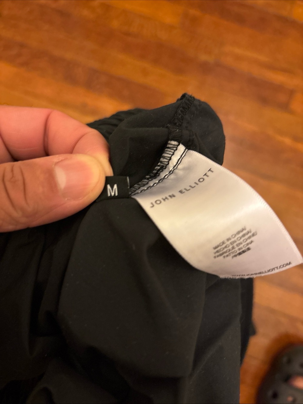 Men's John Elliot Black Drawstring Windbreaker Jogger Pants size Medium - Picture 7 of 9